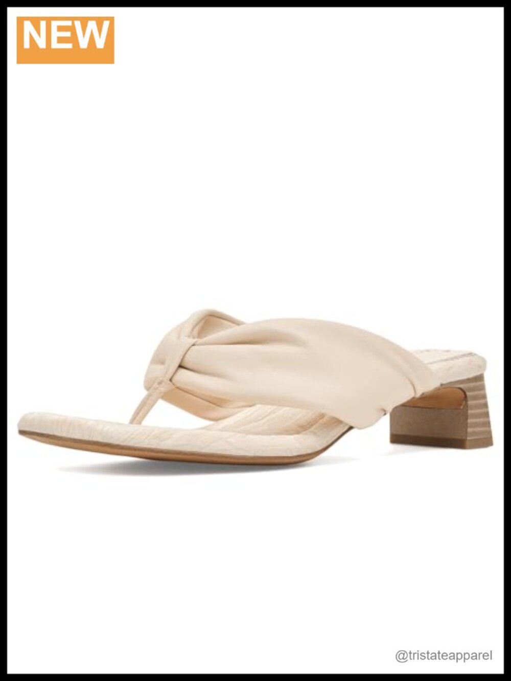 Colette Kitten Heel Thong Sandal Leather Slip On Open Toe Casual